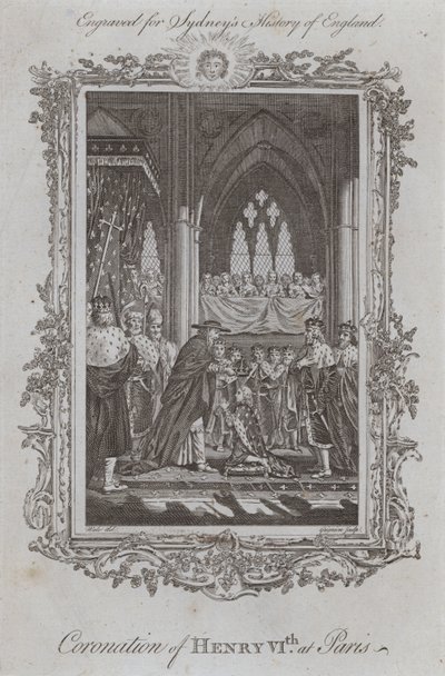 Incoronazione di Enrico VI a Parigi da Samuel (after) Wale
