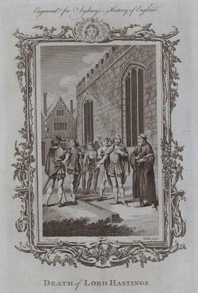 Morte di Lord Hastings (incisione) da Samuel (after) Wale