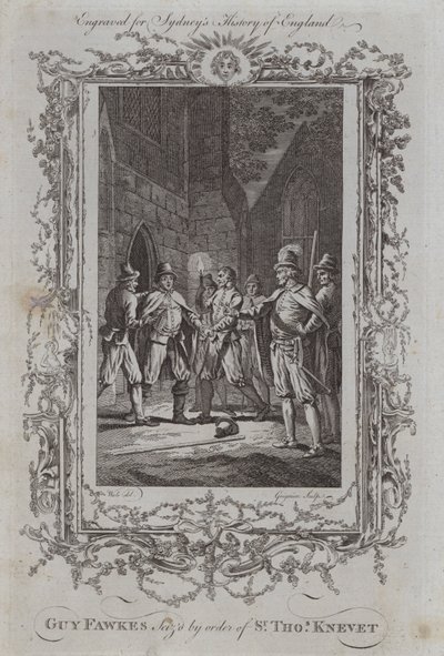 Guy Fawkes catturato per ordine di Sir Thomas Knevet da Samuel (after) Wale