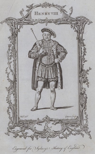 Enrico VIII (incisione) da Samuel (after) Wale