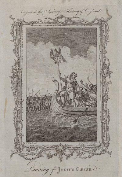 Sbarco di Giulio Cesare da Samuel (after) Wale