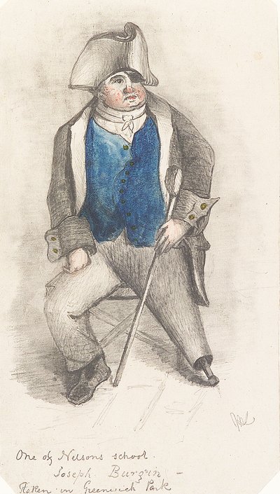 Ritratto di Joseph Burgin, c.1844 da Samuel (attr.to) Lane