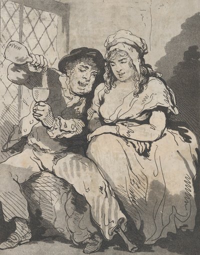 Corteggiamento nella vita bassa da Samuel Alken