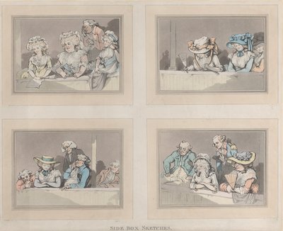 Schizzi della Side Box da Samuel Alken