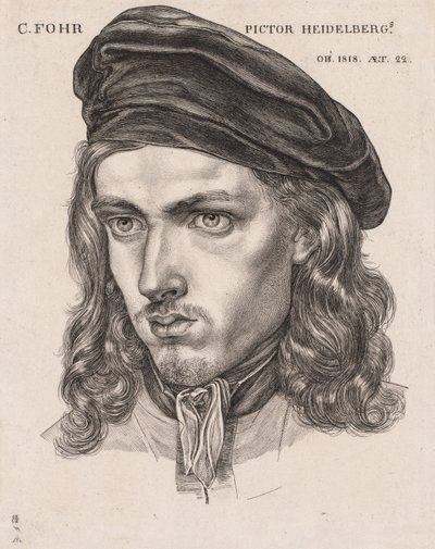 Ritratto di Carl Philipp Fohr, 1818 da Samuel Amsler