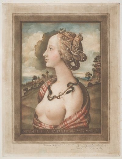 Simonetta Vespucci, c.1900 da Samuel Arlent Edwards
