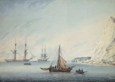 Navi al largo della scogliera di Shakespeare, 1806 da Samuel Atkins