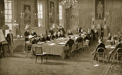 Firma del Trattato di Londra, 1913 da Samuel Begg