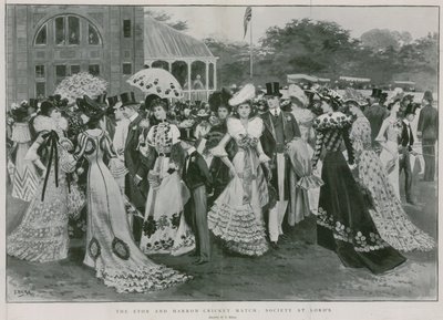 La partita di cricket Eton e Harrow: la società a Lord