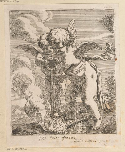 Due putti che spengono torce da Samuel Bottschild