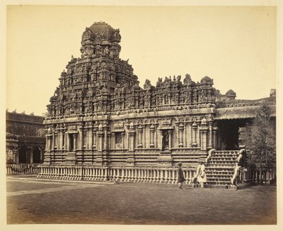 Veduta del Tempio di Subrahmanya vicino alla Pagoda, Tanjore da Samuel Bourne