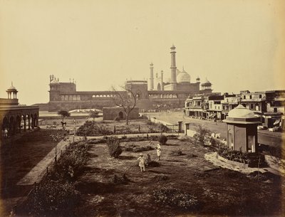 Delhi; il Jumma Musjid, da nord da Samuel Bourne