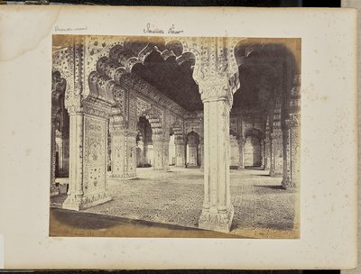 Delhi - Il palazzo, interno del Diwan-i-Khas da Samuel Bourne
