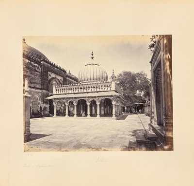 Delhi; la tomba di Nizam-ud-Din da Samuel Bourne