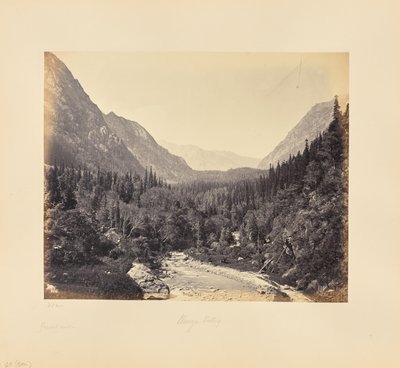 Veduta generale della valle di Wanga da Samuel Bourne