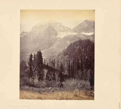 Ghiacciai presso Sonamurg da Samuel Bourne