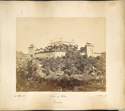Secundra; Il Mausoleo di Akbar da Samuel Bourne