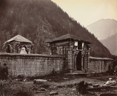 Tempio a Naveshera, Kashmir, India, 1864 da Samuel Bourne