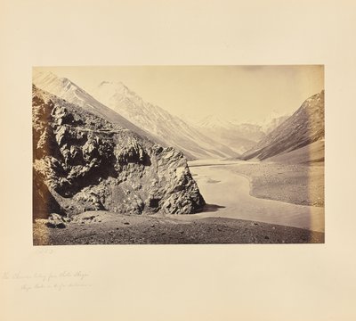 La valle di Chandra da Chota Shigri - Le cime di Shigri in lontananza da Samuel Bourne