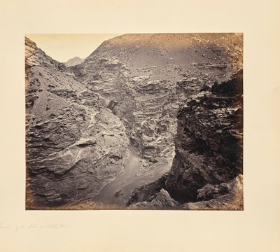 La confluenza dei fiumi Spiti e Sutlej da Samuel Bourne