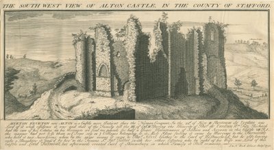 Castello di Alton (incisione, 1731) da Samuel Buck