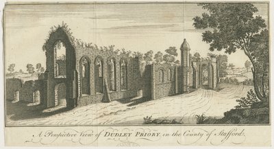 Priorato di Dudley: incisione da Samuel Buck