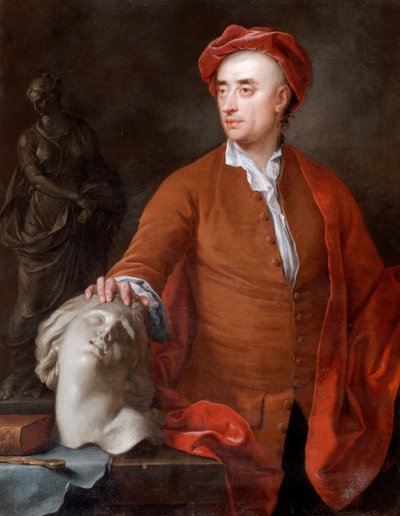 Ritratto di John Michael Rysbrack, presunto, XVIII secolo da Samuel Buck