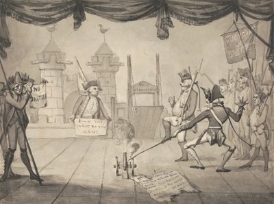 Una Versione Anfiteatrale della Caduta della Bastiglia da Samuel Collings