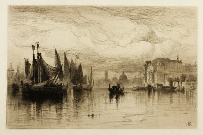 Una giornata nuvolosa a Venezia da Samuel Colman