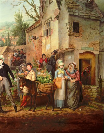 Fiera di San Giacomo, Bristol (dettaglio) da Samuel Colman