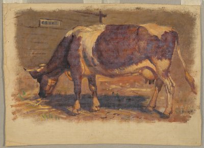 Studio di una mucca al pascolo da Samuel Colman