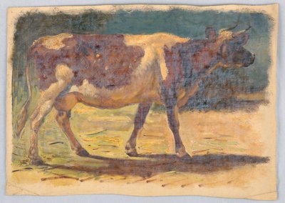 Studio di una Mucca in Piedi da Samuel Colman