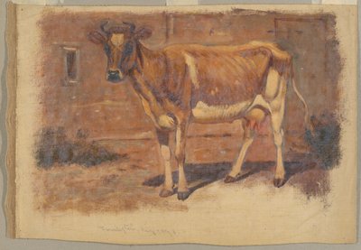 Studio di una mucca in piedi, Farmington da Samuel Colman