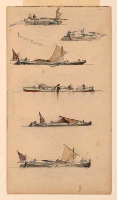 Barche sul Tamigi da Samuel Colman