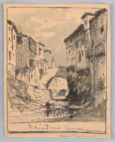 Il fiume Darro, Granada da Samuel Colman
