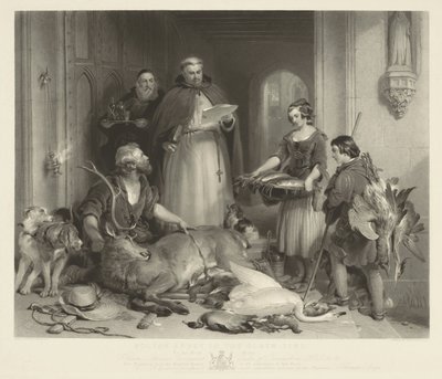 Abbazia di Bolton nei tempi antichi da Samuel Cousins