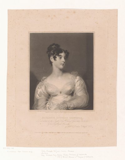 Ritratto di Elizabeth Leveson-Gower da Samuel Cousins
