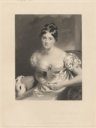 La Contessa di Blessington da Samuel Cousins