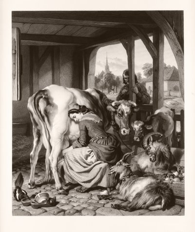 La cameriera e la gazza (mezzotinto) da Samuel Cousins
