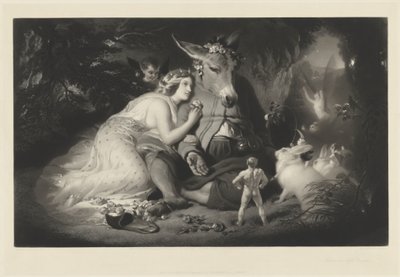Sogno di una notte di mezza estate da Samuel Cousins after Sir Edwin Landseer