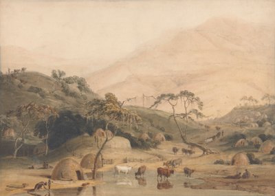Un Villaggio Kaffir da Samuel Daniell