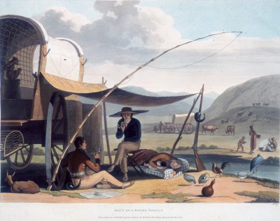 Sosta di una famiglia boera da Samuel Daniell