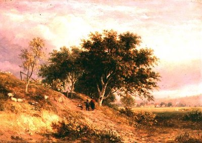 Paesaggio rurale inglese da Samuel David Colkett
