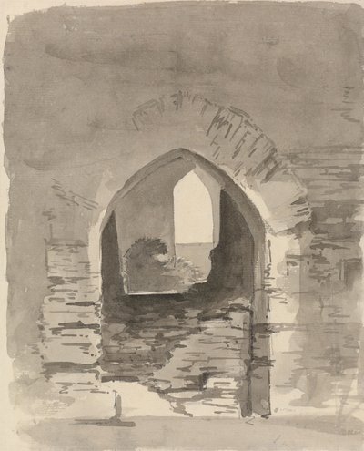 Un Ingresso Arcuato in un Edificio in Rovina da Samuel Davis