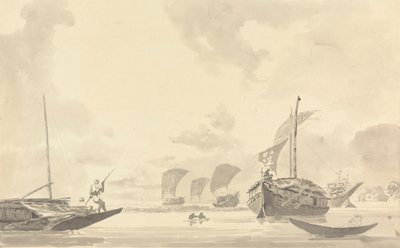 Barche sul Fiume Hooghly da Samuel Davis