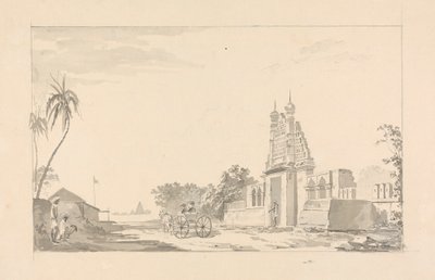 Carrozza Fuori da un Cancello in Rovina da Samuel Davis