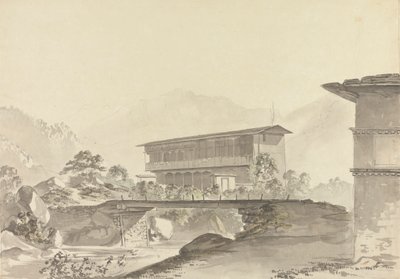 Vicino a Tassisudon [Tashicho Dzong] da Samuel Davis