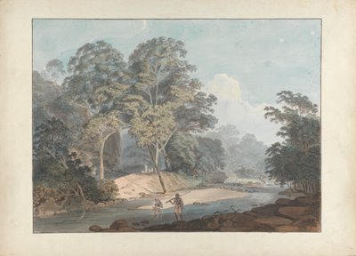 Scena fluviale rocciosa con sepoy da Samuel Davis