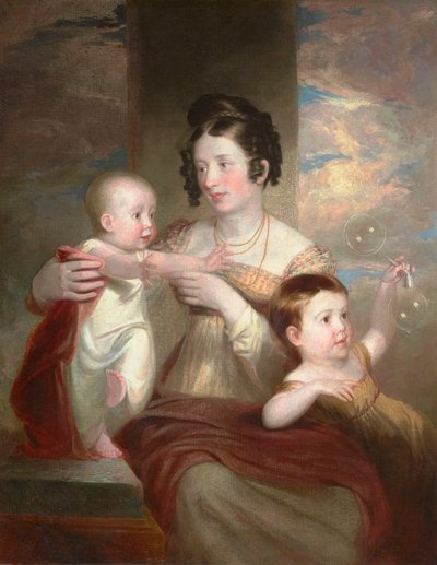 Ritratto della Signora Morse e Due Bambini 1824 da Samuel Finley Breese Morse