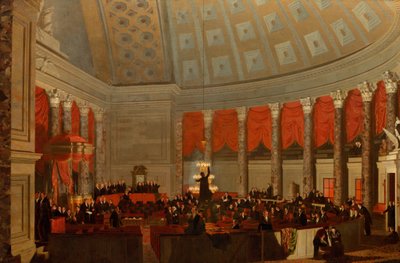 La Camera dei Rappresentanti, 1822, probabilmente rielaborata nel 1823 da Samuel Finley Breese Morse